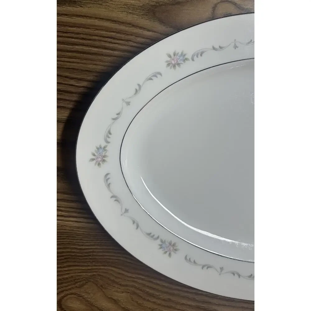 Versailles Spring Song Oval Serving Platter Plate Charles Bishop 16.5